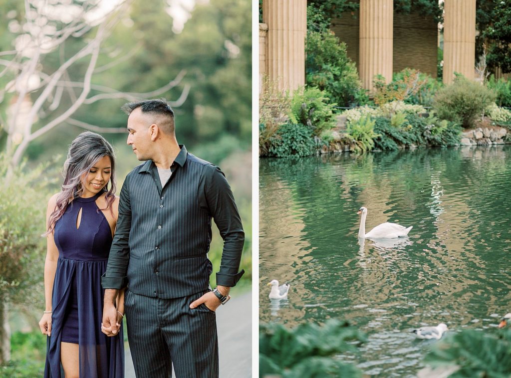 engagement session at Palace of Fine Arts in San Francisco