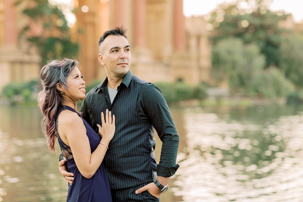 engagement session at Palace of Fine Arts in San Francisco